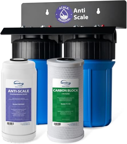iSpring WGB21B-DS 2-Stage Anti-Scale Whole House Water Filter System