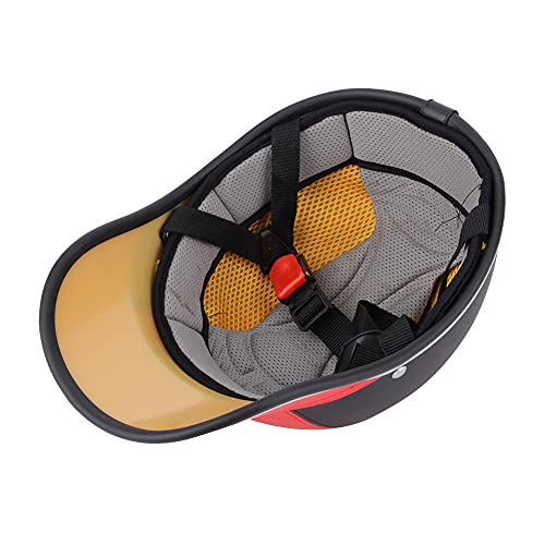 Gorro de seguridad para ciclismo de material ABS resistente Rojo 3