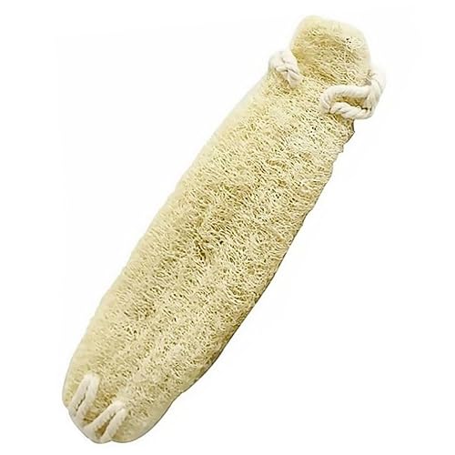 Mikinona Ergonomic Loofah Bath Sponge Natural Loofah Scrubber Body Scrub Brush for Men