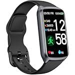 Health Fitness Tracker with 24/7 Heart Rate, Blood Oxygen, Blood Pressure, Sleep Tracker, 5ATM Waterproof Activity Trackers with Step Tracker, Pedometer (S & L Bands Included)