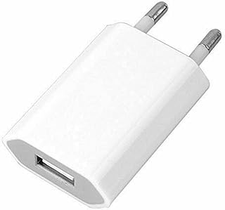 2 Pin European USB Power Adapter EU Plug Wall Charger Travel Adapter Shaver Plug, 2 Round EU Plug USB Converter Charging Port wall Adaptor 100-240V AC – 2 Round Pin USB EU Travel Charger Adapter