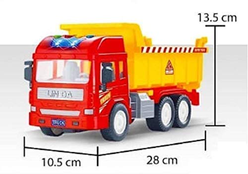 Image of Exclusive Collection Of Dumper Truck Construction Vehicles For Kids Pretend Play Toy Trucks Play Set Building Vehicles Set For Kids 3-14 Years(Dumper Truck),Multicolor