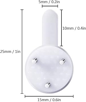 36 Pcs Plastic Non-Trace Wall Picture Hooks, White, S Size | Non-Mark, Invisible Concrete Nail, Hard Wall Hook, Traceless Hangers, No Damage Hanging Kit