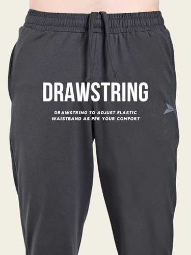 Image of FITINC Soft Cotton Joggers for Men | Regular Fit Summer Jogger for Gym, Running, Walking, Training with Zipper Pockets & Cuffed Ankles for Casual Outings