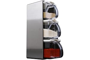 Elegant 3-Piece Sugar and Salt Container Set for Your Kitchen