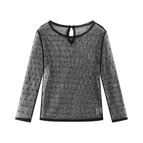 Noomelfish Girls Lace Long Sleeve Top Cover