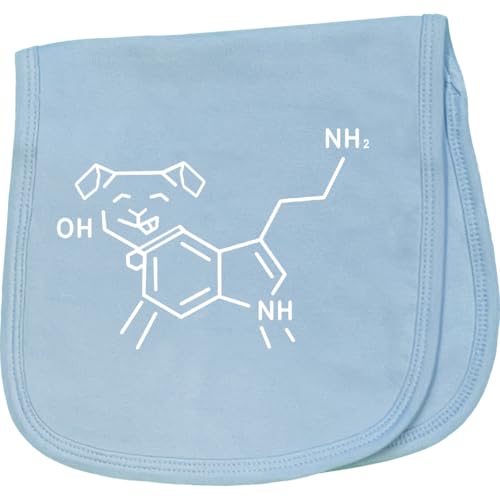 inktastic Serotonin Dog Baby Burp Cloth Light Blue 45e18