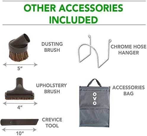 OVO Central Vacuum Standard Accessory, Kit A 30', Black
