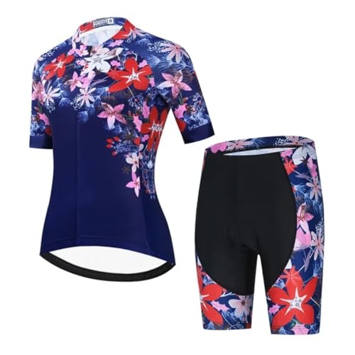 Ensemble de maillot de cyclisme femme confortable contre les irritations