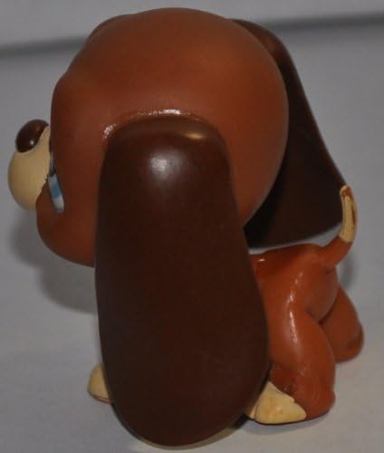 Bassett Hound #808 (Brown, Blue Eyes, Dark Brown Ears, White Muzzle) - Littlest Pet Shop (Retired) Collector Toy - LPS Collectible Replacement Single Figure - Loose (OOP Out of Package & Print) image 5