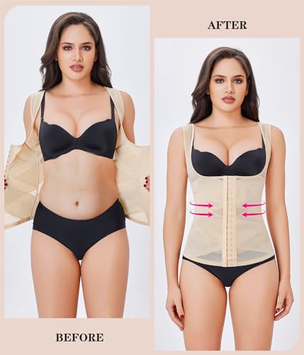 Image of Nebility Waist Trainer for Women Corset Shapewear Tummy Control | Body Shaper Vest Waist Cincher Shapewear
