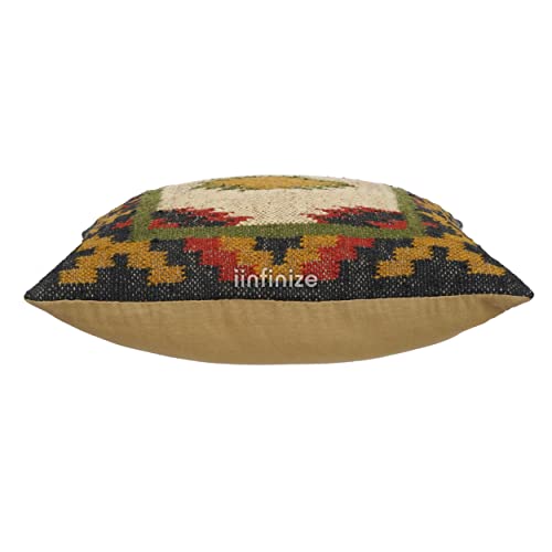 Housse de coussin kilim ethnique en laine pour un intérieur chaleureux - 4