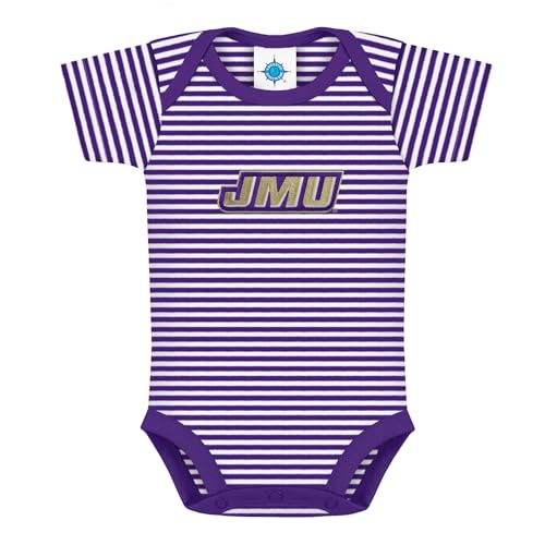 Creative Knitwear NCAA infant striped bodysuit