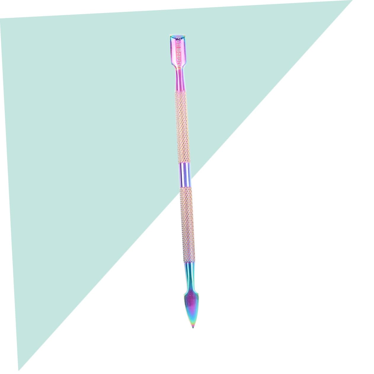 HAPINARY Stainless Steel Nail Cuticle Pusher Nail Art Tool Cuticle Cleaner Fast Comfortable Perfect for Salon Home Use