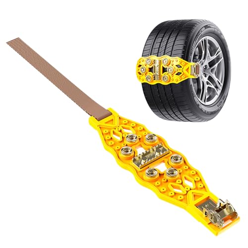 Cadenas de nieve - Crampones antideslizantes de alta resistencia | Cadenas para neumáticos de camión, para césped, hielo, remolque, senderismo, invierno, todoterreno,