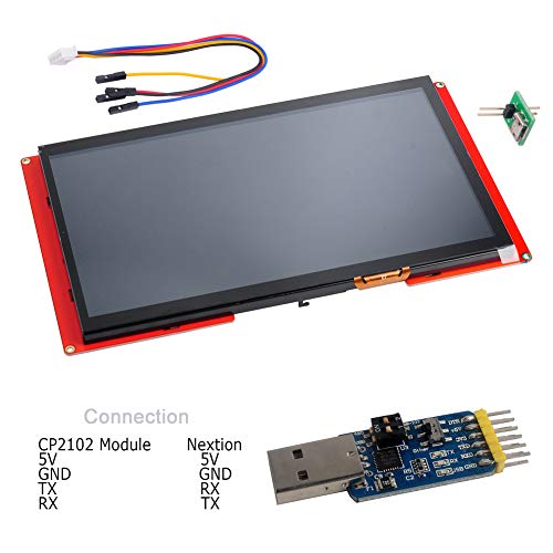Nextion Intelligent 10.1 Display Resistive Touch Screen NX1060P101-011R-I + USB to TTL Serial Adapter