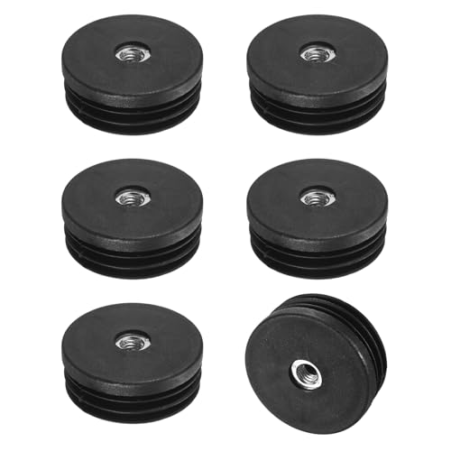 M METERXITY 6-Pack Inserts with M8 Thread, 2" (50mm) OD Plastic Tube Insert
