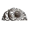 Haitian Metal Wall Art Spring Arch Garden Sun and Moon Wall Art Home Decor Flowers Handmade in Haiti 32 In x 17 In SUN 5