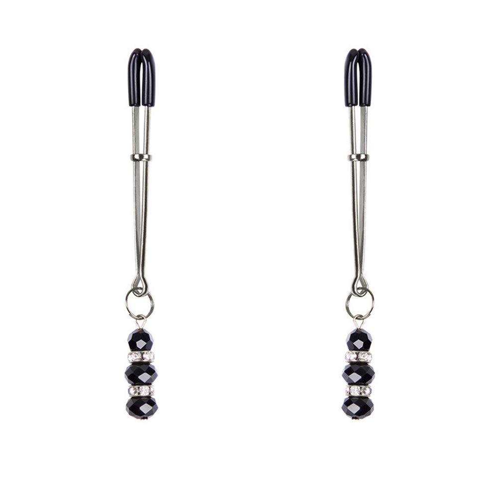 Nipple Clips Metal with Pearls