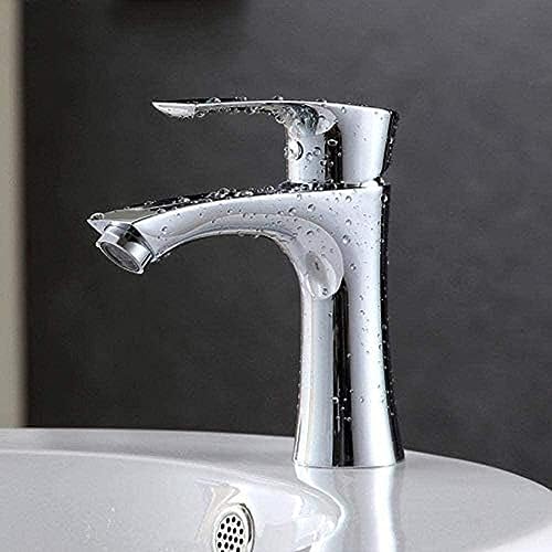 Mitigeur de lavabo en cuivre moderne à poignée unique, l'élégance durable