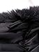 Aukmla - Chal - para mujer Negro Talla única Chal de Pelo...
