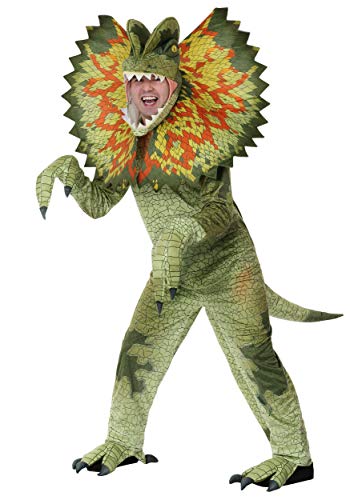 Adult Dilophosaurus Dinosaur Costume Large Adult Dilophosaurus Dinosaur Costume Large