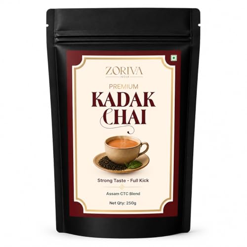 Image of ZORIVA Kadak Chai 250 G | कड़क चाय | Strong Assam CTC Tea | Rich Aroma | Full Bodied Chai Patti