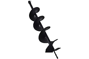 6" Diameter Auger Drill Bit for Earth Digging and Post Hole Drilling