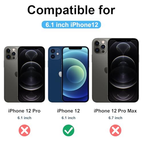 Image of Tobfit Magnetic Case for iPhone 12 Compatible with Mag Safe, Translucent Matte Back Slim Shockproof Phone Cover for iPhone 12