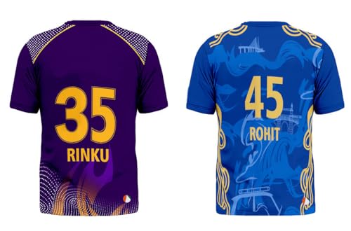 Image of Sports India IPL Cricket Team T Shirt Jersey Combo for (Kid's, Boy's & Mens) L744