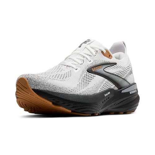 Brooks Men’s Glycerin GTS 22 Supportive Running Shoe - White/Grey/Black - 13 Medium