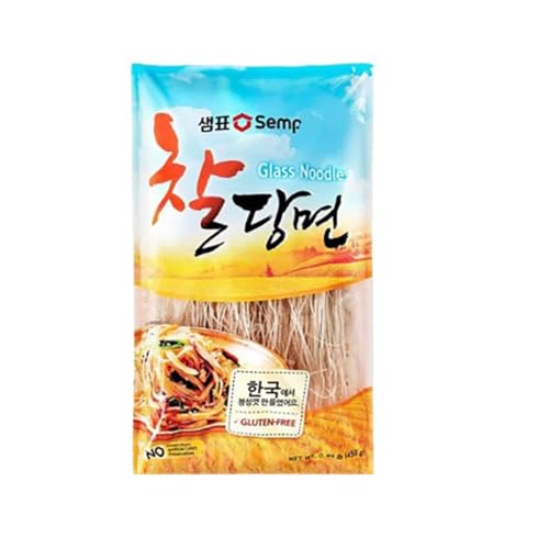 YIJIA | Paquete de 450g Tallarines de Cristal de Tapioca para Japchae - Fideos Coreano transparente