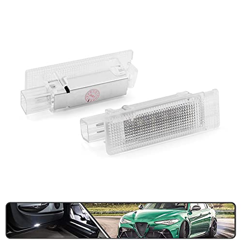 2 Piezas Lámpara LED Blanca de Cortesía para Puerta miniatura 7