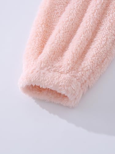 Image of Girls Sweatshirts Quarter-zip Sherpa Fleece Pullover Fuzzy Jacket