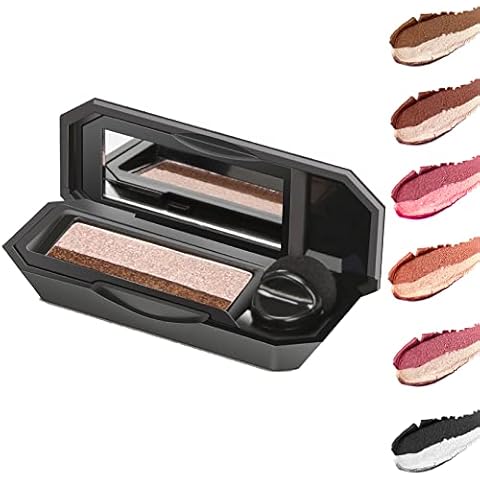 Celinous Dual Colour Eyeshadow, Perfect Dual Color Eyeshadow Palette, Glitter Eye Shadows Palette Colourful, 2 In1 Double Colors Eyebrow Powder Waterproof Lazy Eye Shadow Pallets for Women (4#) Cover