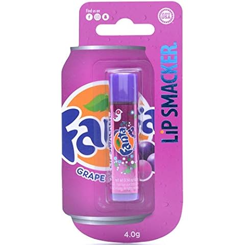 Lip Smacker - Coca-Cola Collection - Grape Fanta Lip Balm for Kids - Fanta Grape Flavour - Sweet Gift for Your Friends - Single Blister Pack Cover