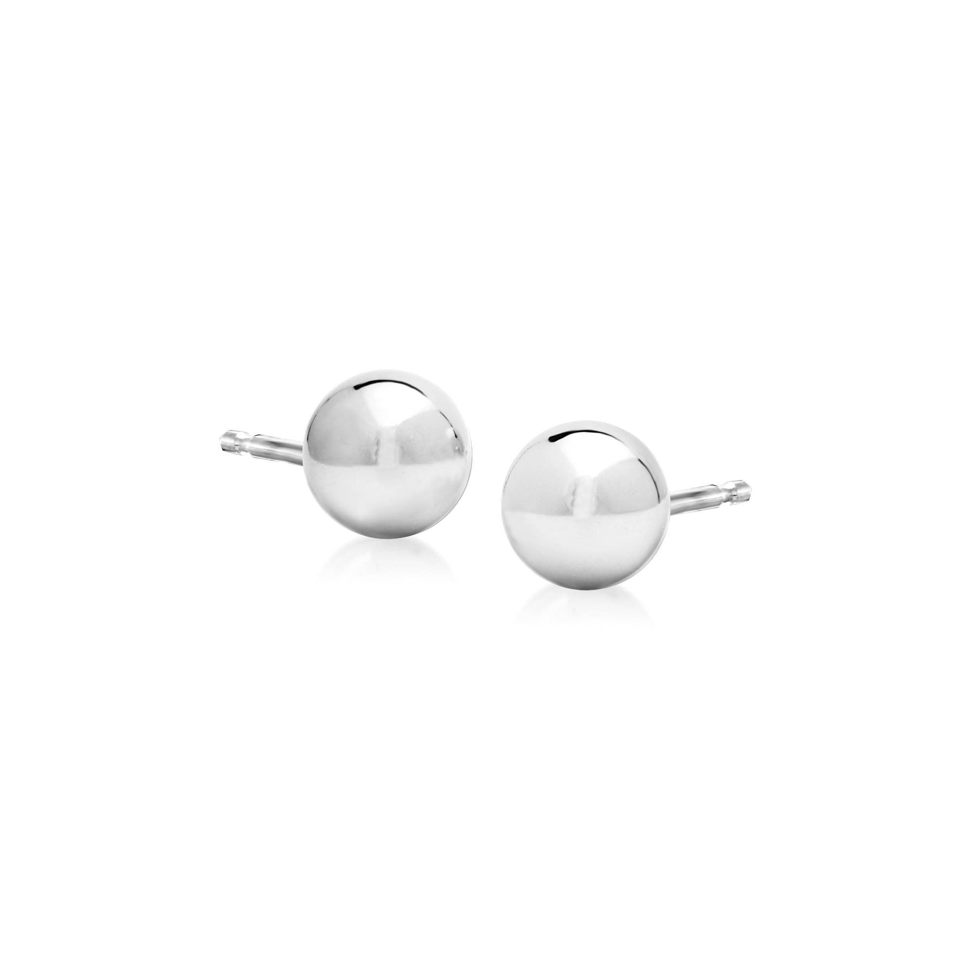 Pure Collection by Ross-Simons 14kt White Gold Ball Stud Earrings
