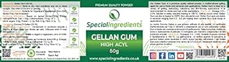 Gellan Gum High Acyl 50g Premium Quality Powder Non-GMO, Gluten Free – Recyclable Container