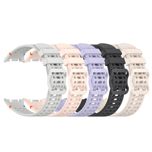 NovemFoal Correa de silicona transpirable para Samsung Galaxy Watch 8/8 Classic, correa de repuesto deportiva, talla única, Silicona, No es una piedra preciosa