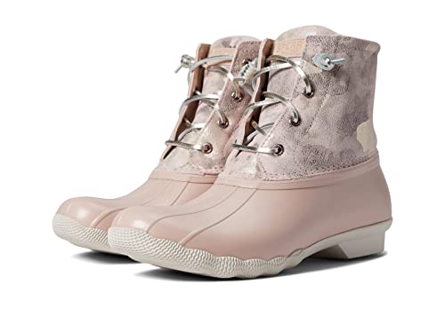 Sperry Women's Saltwater Chelsea Boot, Pink Camo, 9.5