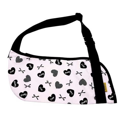 ひと、モノショップ。埼玉福祉会 腕用 アームスリング ハート&リボン ライトパープル 小児サイズ 身長125cmまで スマイルスリング アームサポーター 脱臼 麻痺 ギプス 骨折用 おばあちゃん 片麻痺 腕吊り 三角巾 腕吊りサポーター キッズ