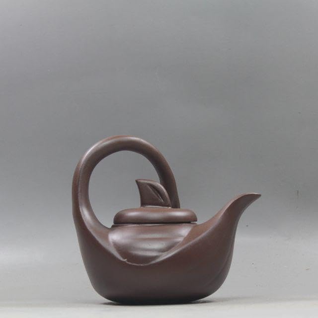 白鳥紫砂壺 紫泥急須 茶道具 茶壺 宜興紫砂 窯変?金高潘茶壺