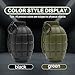 Zhongren Airsoft Tactical Grenade Plastic CS Battle Game Toy Dummy Hand Grenades Model Pull Ring Toys for Age 14+ (MF-36-BK)