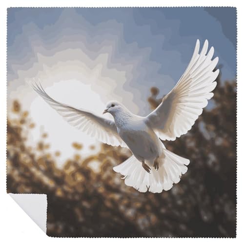 Servilletas de tela blancas cuadradas 18.7 x 18.7 in pack de 4 miniatura 6