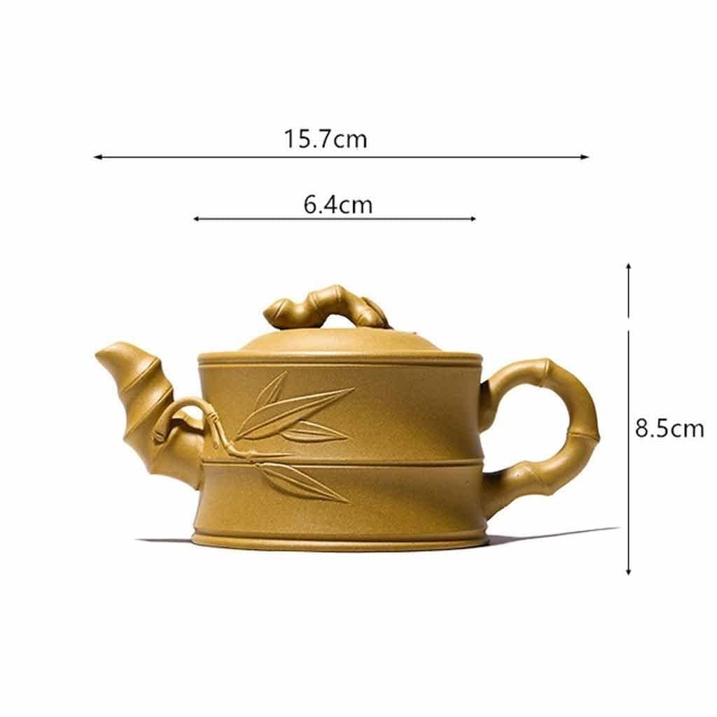 Czajniczek z fioletowej gliny o dużej pojemności, filtr do herbaty, dzbanek kosmetyczny, ręcznie robiony zestaw do herbaty, autentyczny (A 8,5 cm)