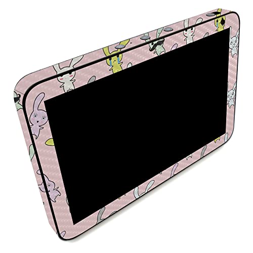 Image of MightySkins Carbon Fiber Skin Compatible with Amazon Echo Show 8 (Gen 2) - Bunny Bunches | Protective, Durable Textured Carbon Fiber Finish | Easy to Apply | Made in The USA