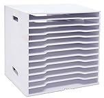 Extra Large A3 Paper Storage Unit For Office And School Desk Folder Shelf Desk Stationery Tray File Magazine Rack(12L/B)