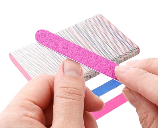 Emery Board Nail Files (20 Pack), 100/180 Grit Wooden Nail File for Natural Nails, 8.5 cm Emory Filers Manicure Tool Set Disposable Nail File for Home Salon Multi Color-image-30