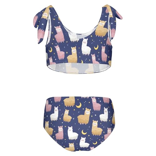 Image of Girls Tankini Swimsuit Bathing Suit Two Piece Bikini Summer Beach Swimwear with Adjustable Strap 3-12 Years