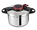 Price comparison product image Tefal Clipso Minut Easy - Stainless Steel Pressure Cooker with 5 Safety Systems and Easy Closure with One Hand, Black 7.5 Litros multicoloured